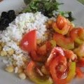 Ensalada de garbanzos y tomate...