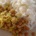Garbanzos con puerro