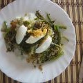Arroz con verduras y cacahuetes